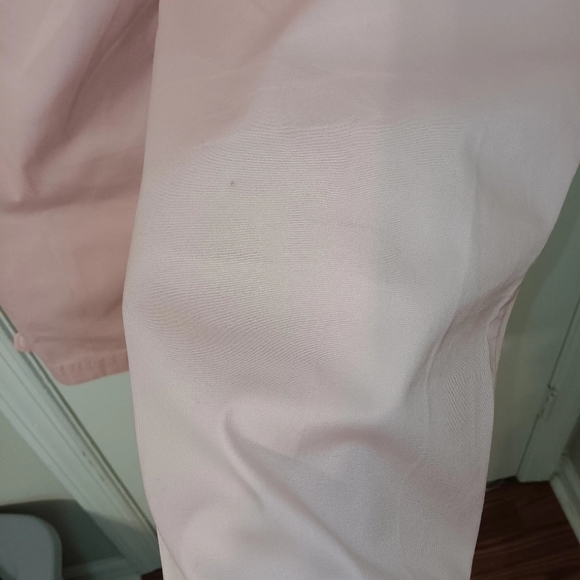 TALBOTS Women's Size 12 Super Crop Pants Pink Twill - Picture 10 of 15